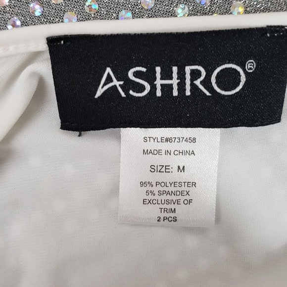 White Spandex Top w/ Gold Outer Chainmail SET - Picture 5 of 5